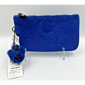 Kipling Julian Cosmetic Accessory Pouch Zipper AC2084 Sailor Blue 7" X 4.25" NWT